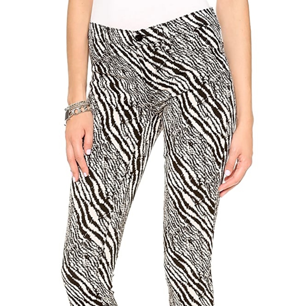 J Brand Super Skinny Pants in Zebra Print